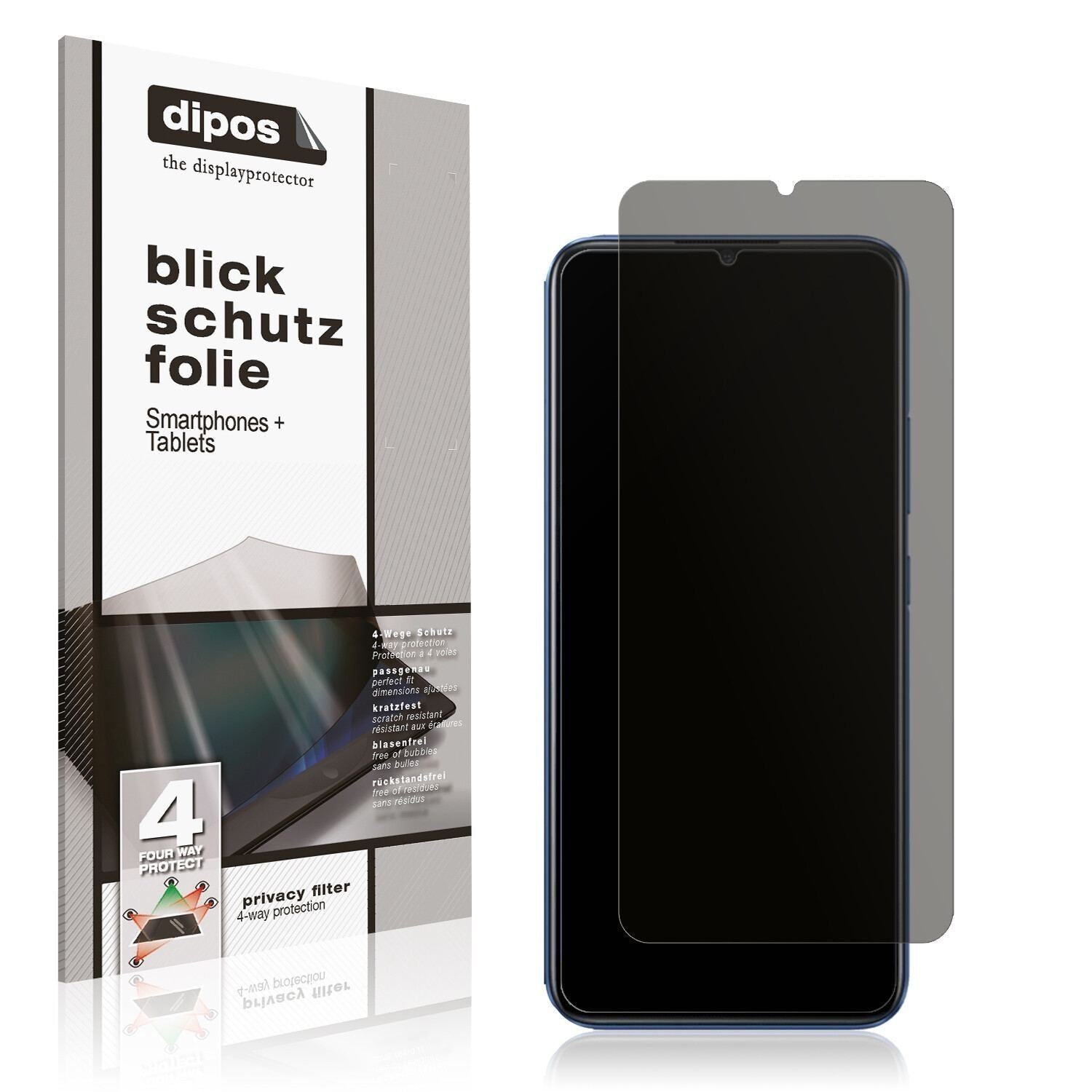 Blickschutzfolie für Oppo Realme C3i matt Schutzfo (1)
