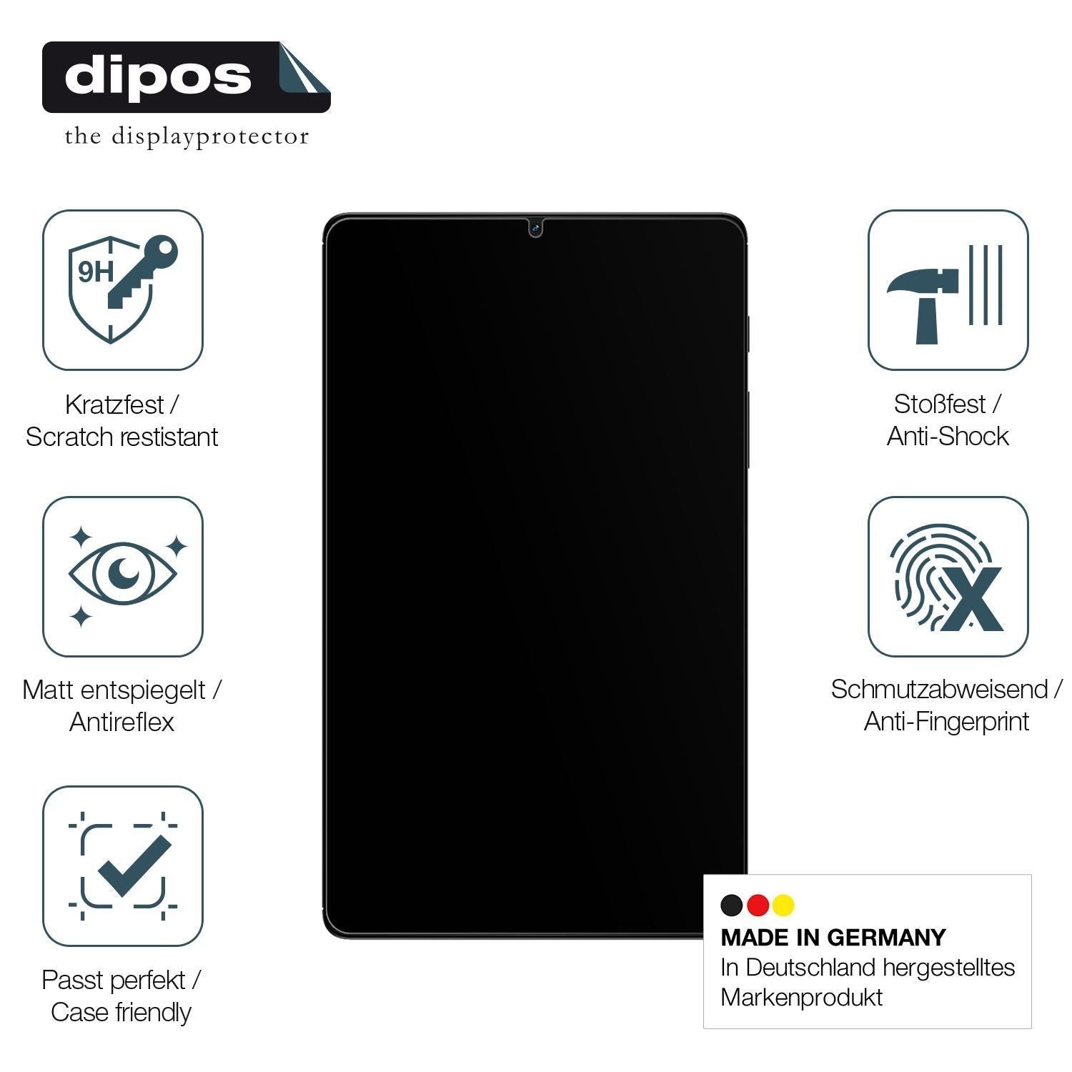 1x 9H Schutzfolie matt für Realme Pad Mini (8.7) P (7)