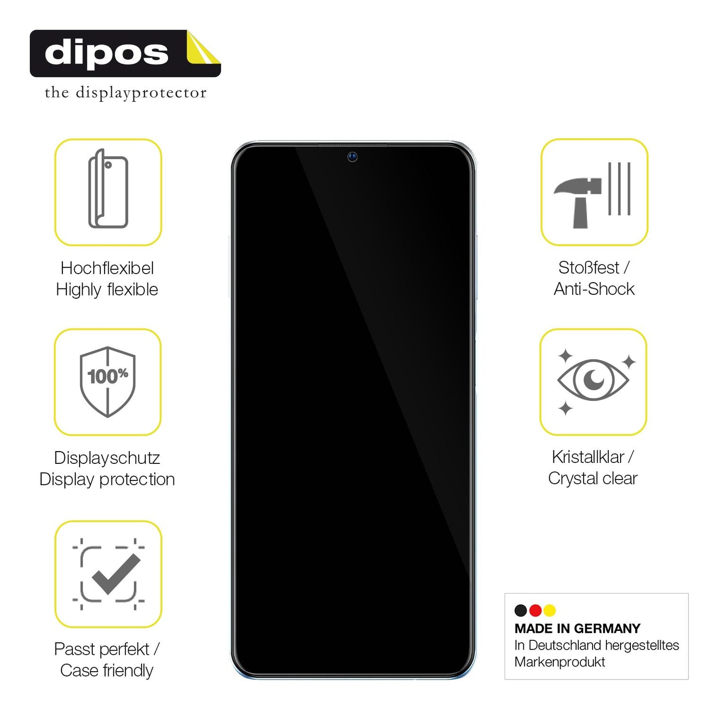 2x 3D Full Cover Schutzfolie für ZTE Blade A72 (7)