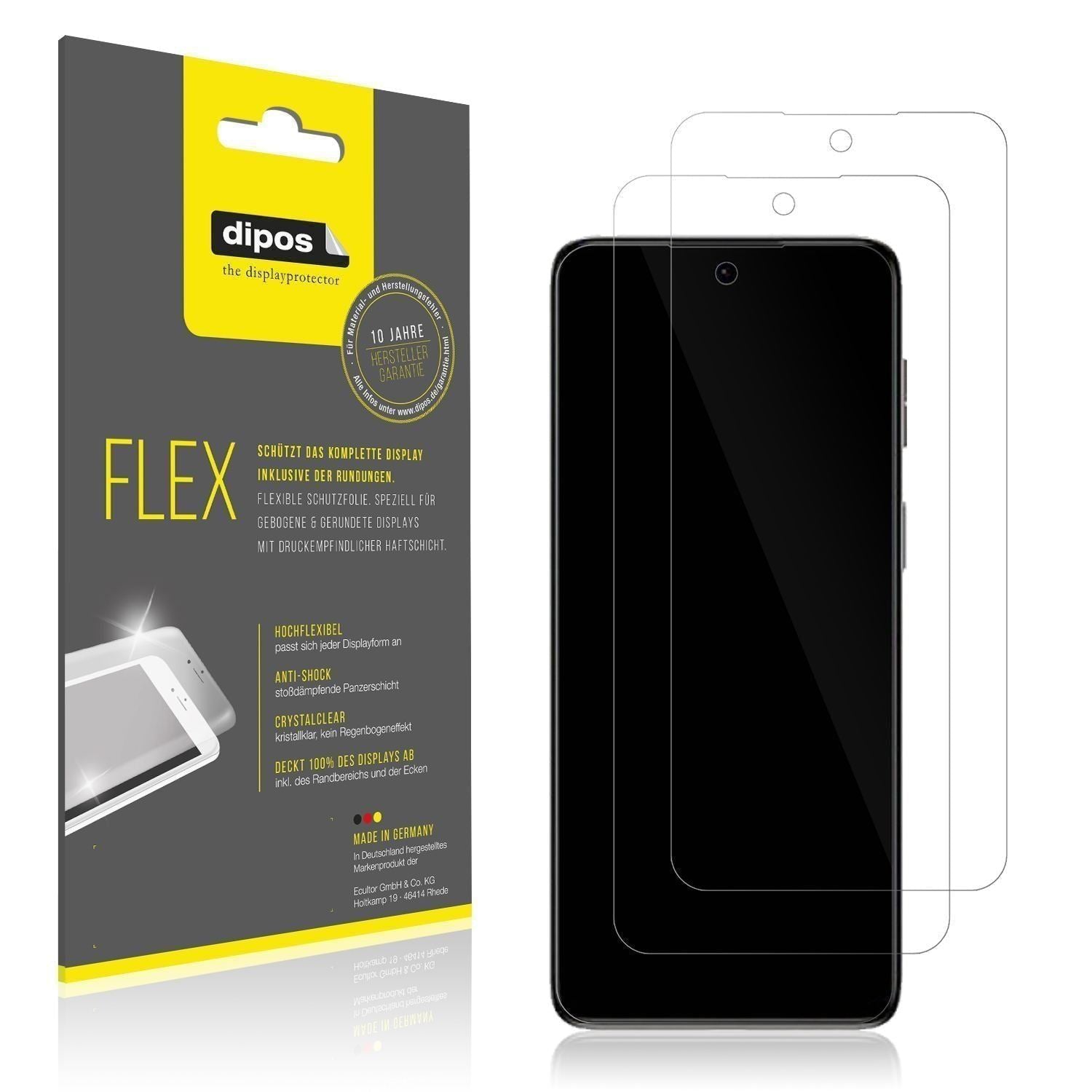 2x 3D Full Cover Schutzfolie für Motorola Moto G42 (1)