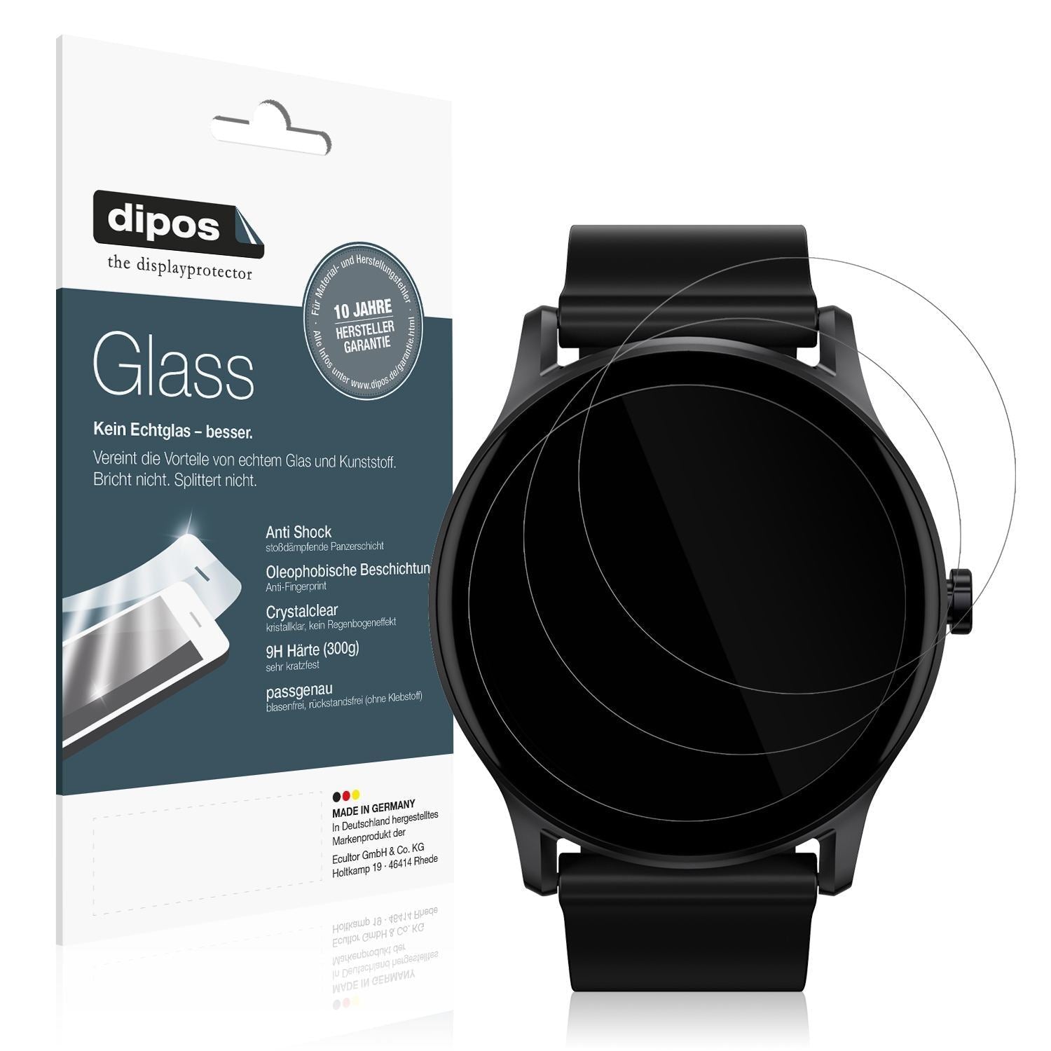 1x 9H Schutzfolie für Haylou GS Smartwatch Panzerf (1)