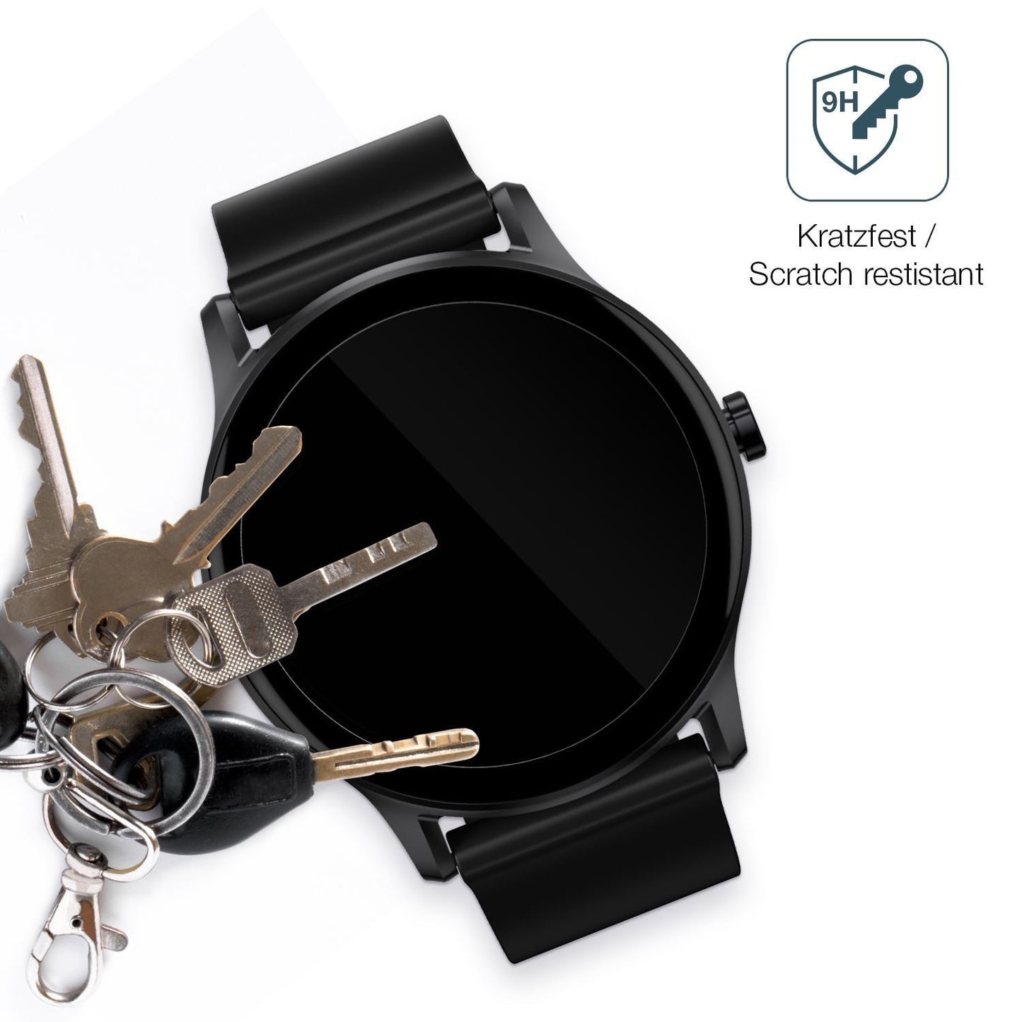 1x 9H Schutzfolie für Haylou GS Smartwatch Panzerf (3)