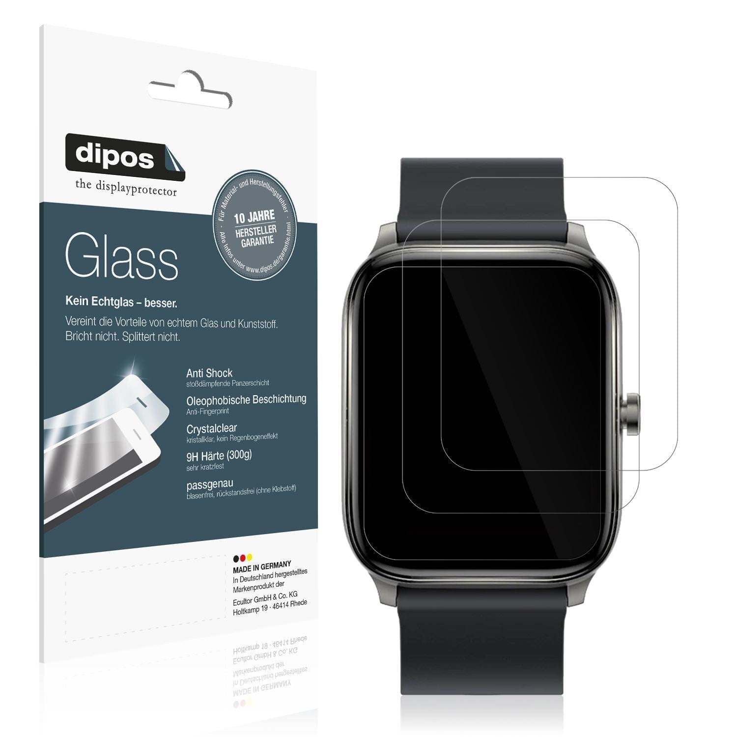 1x 9H Schutzfolie für Haylou GST Smartwatch Panzer (1)