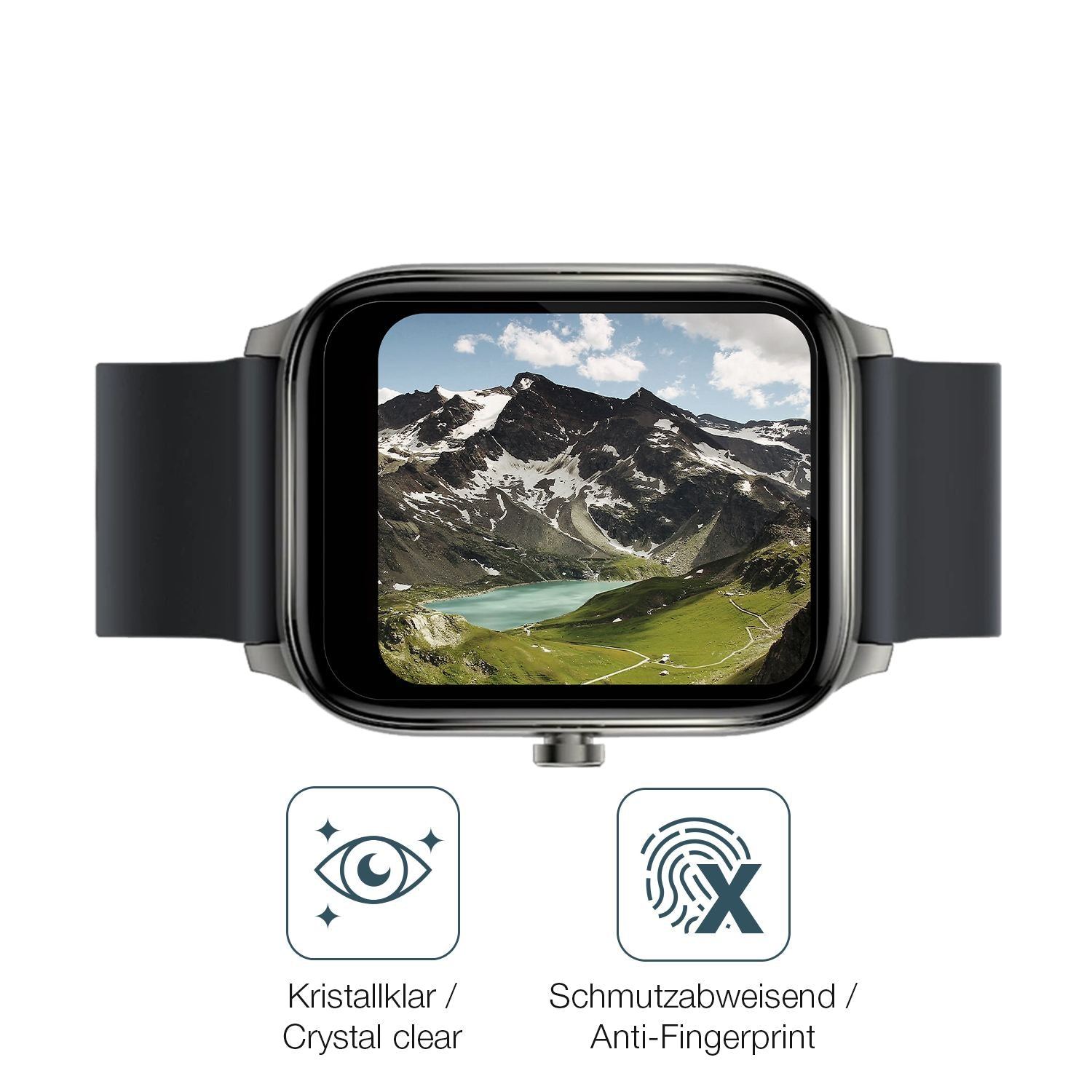1x 9H Schutzfolie für Haylou GST Smartwatch Panzer (5)