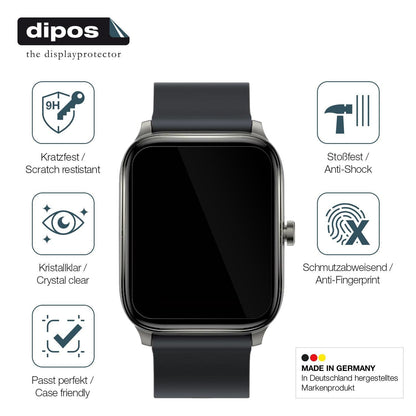 1x 9H Schutzfolie für Haylou GST Smartwatch Panzer (7)