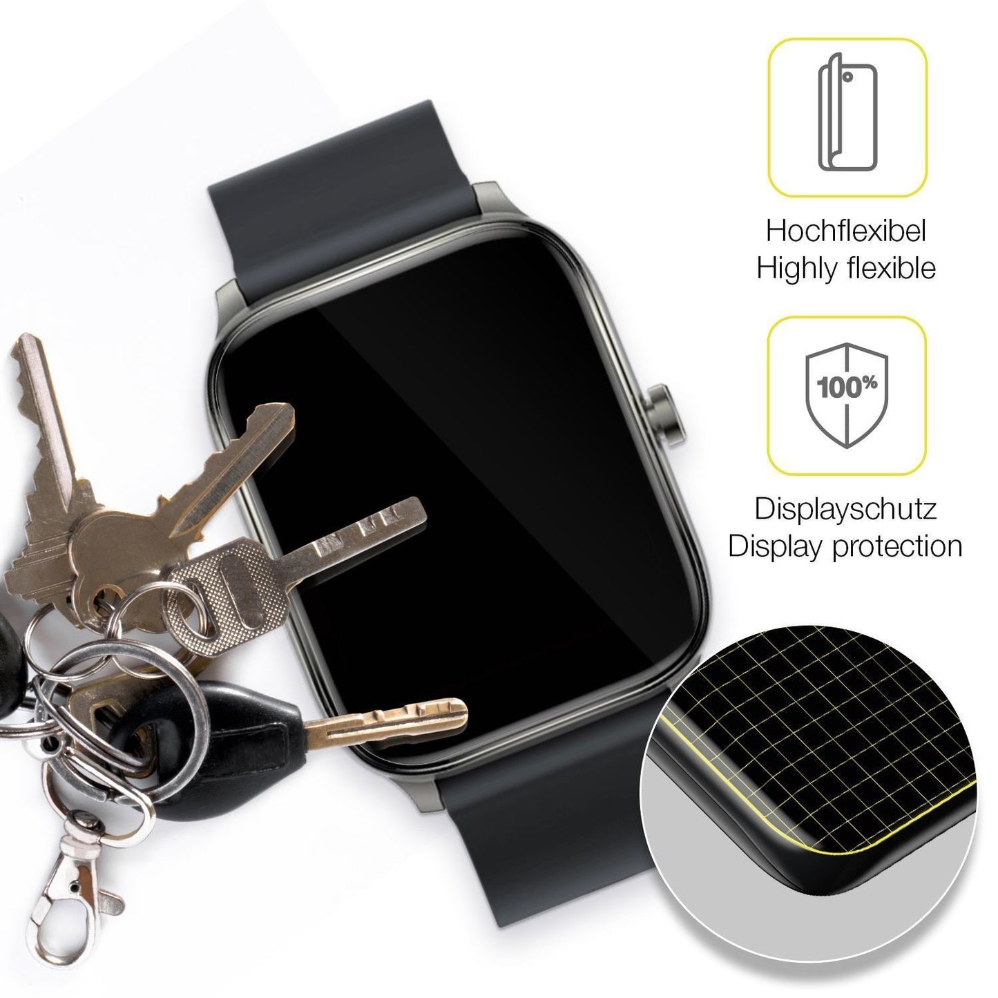 1x 3D Full Cover Schutzfolie für Haylou GST Smartw (3)