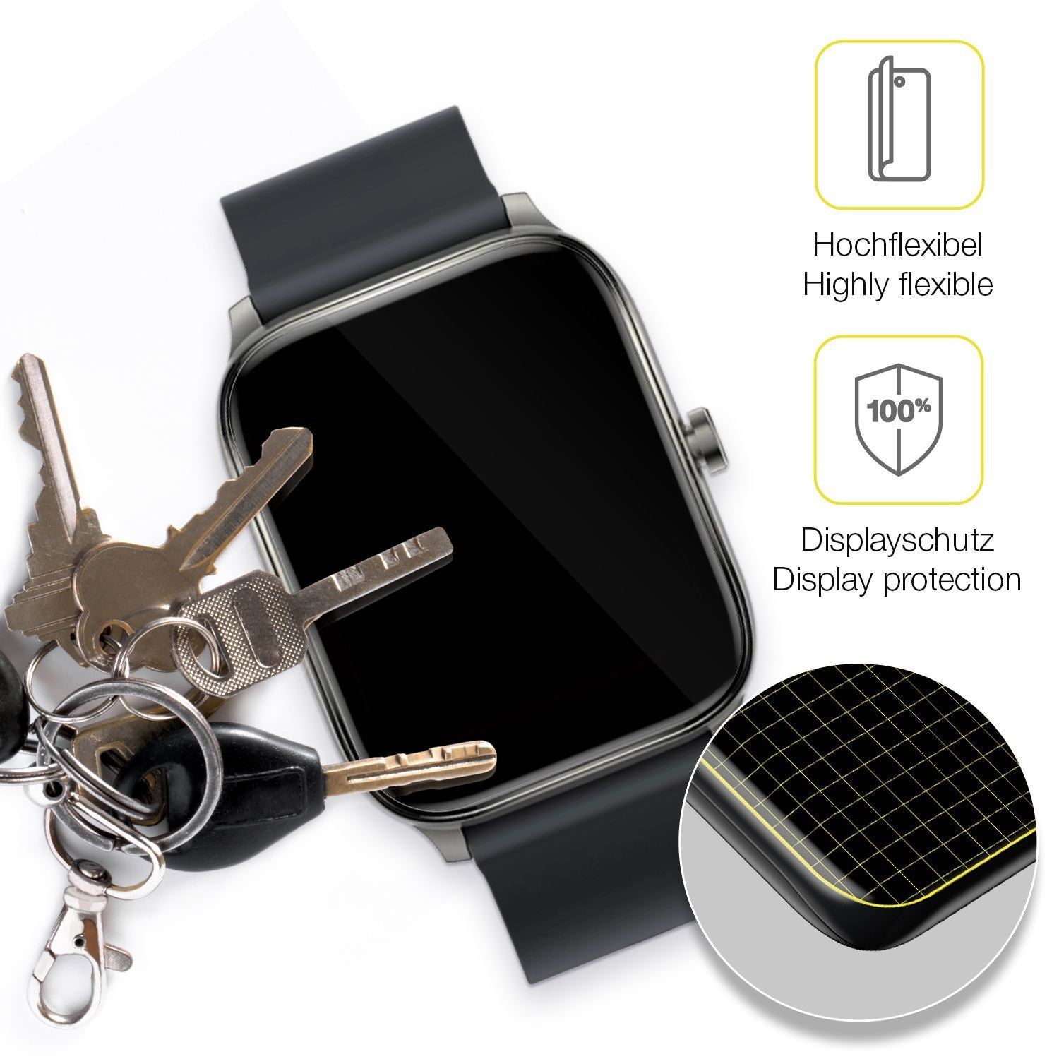 1x 3D Full Cover Schutzfolie für Haylou GST Smartw (3)