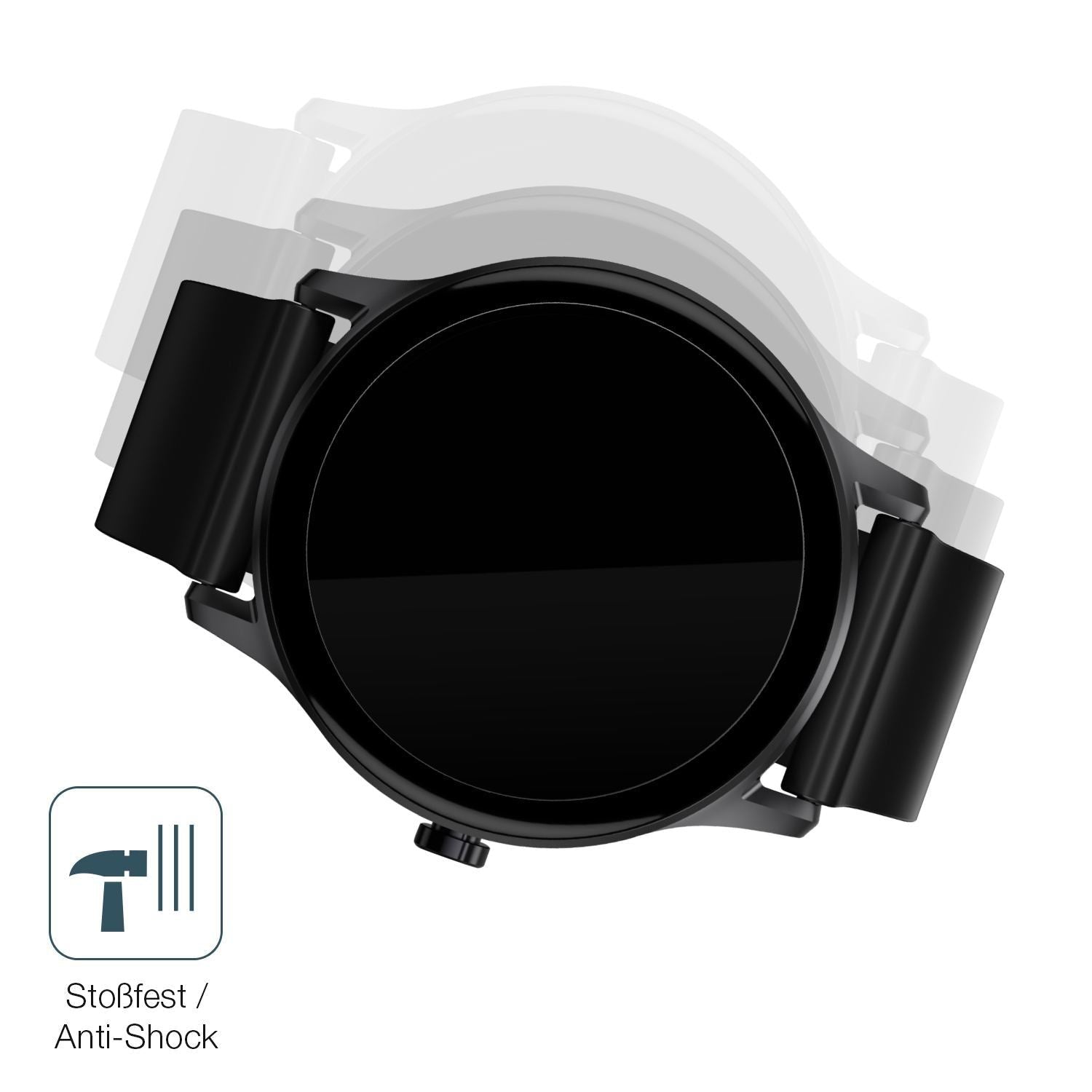 2x 9H Schutzfolie für Haylou GS Smartwatch Panzerf (4)