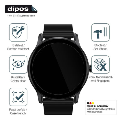 2x 9H Schutzfolie für Haylou GS Smartwatch Panzerf (7)