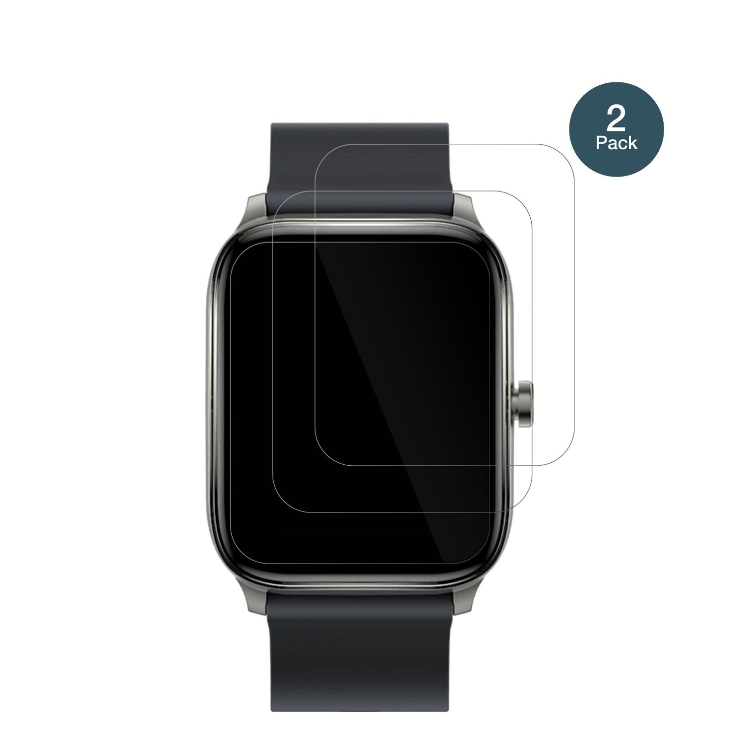 2x 9H Schutzfolie für Haylou GST Smartwatch Panzer (2)
