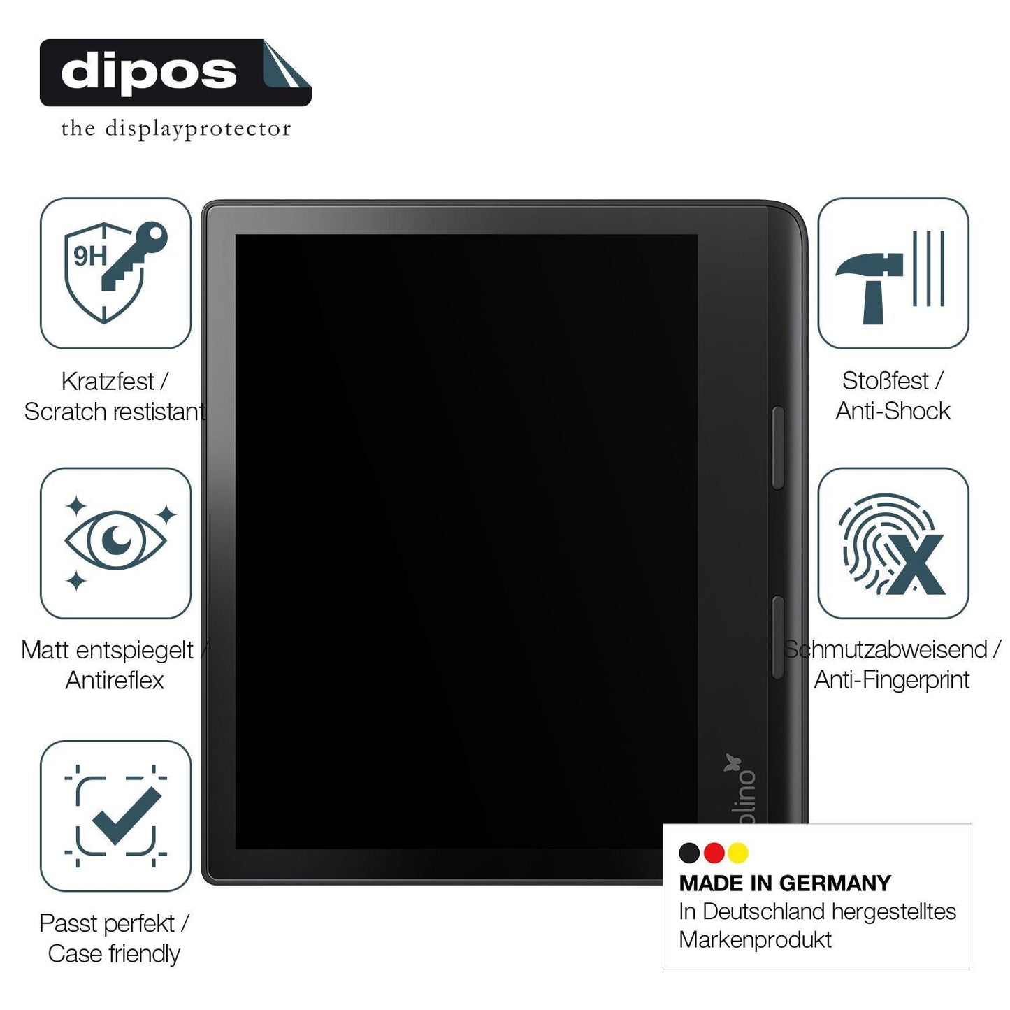 2x 9H Schutzfolie matt für Tolino Epos 3 e-Book Re (7)