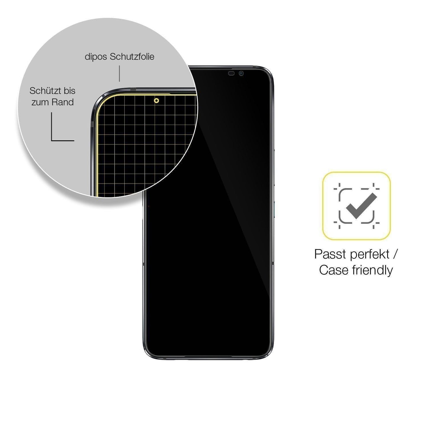 2x 3D Full Cover Schutzfolie für Asus ROG Phone 6  (6)