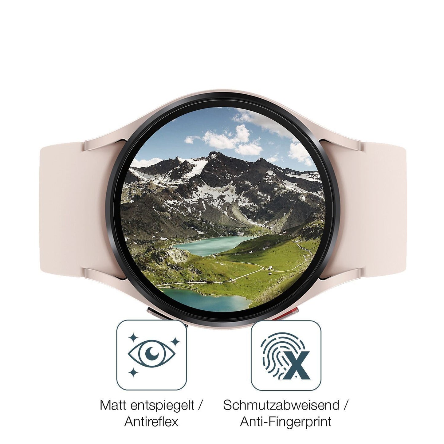 2x 9H Schutzfolie matt für Samsung Galaxy Watch 5  (5)