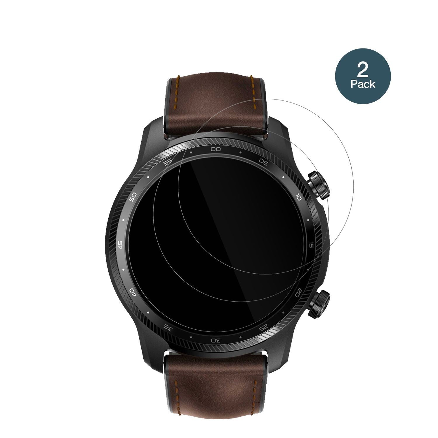 2x 9H Schutzfolie für Ticwatch Pro 3 Ultra Panzerf (2)