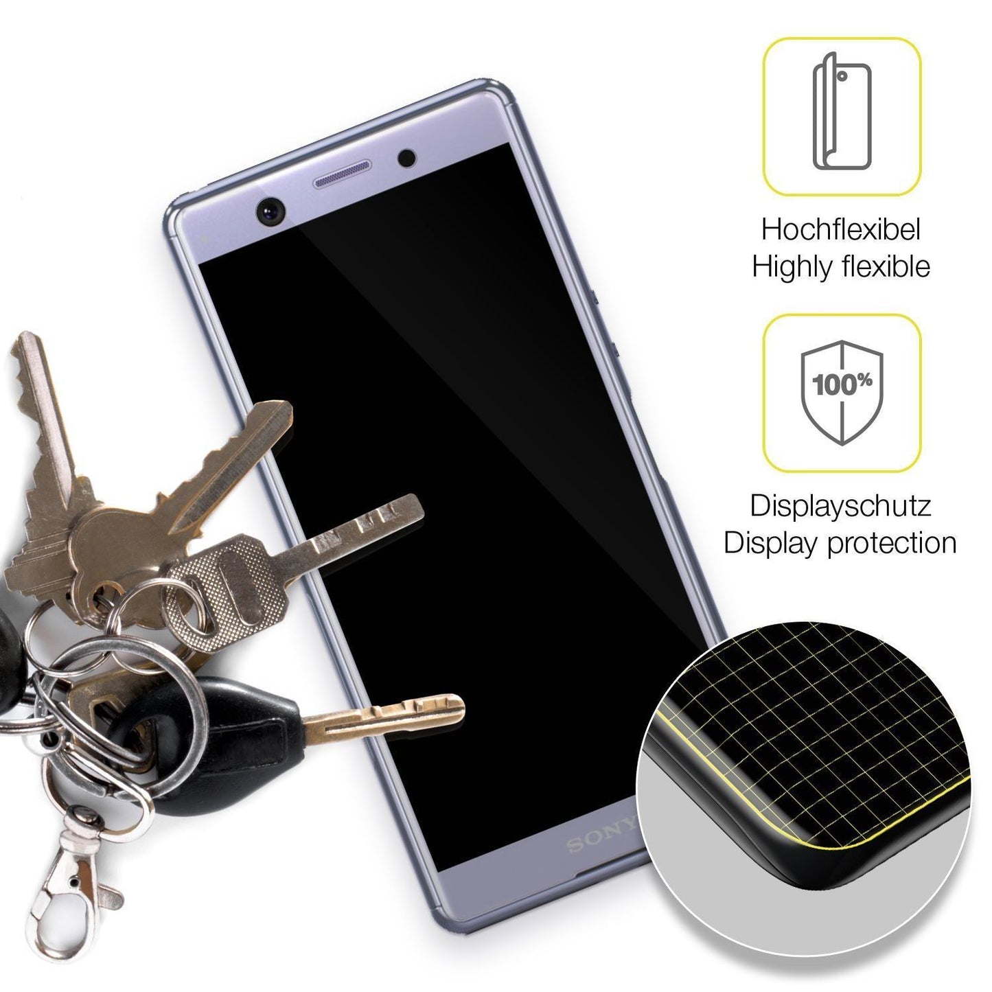 1x 3D Full Cover Schutzfolie für Sony Xperia Ace S (3)