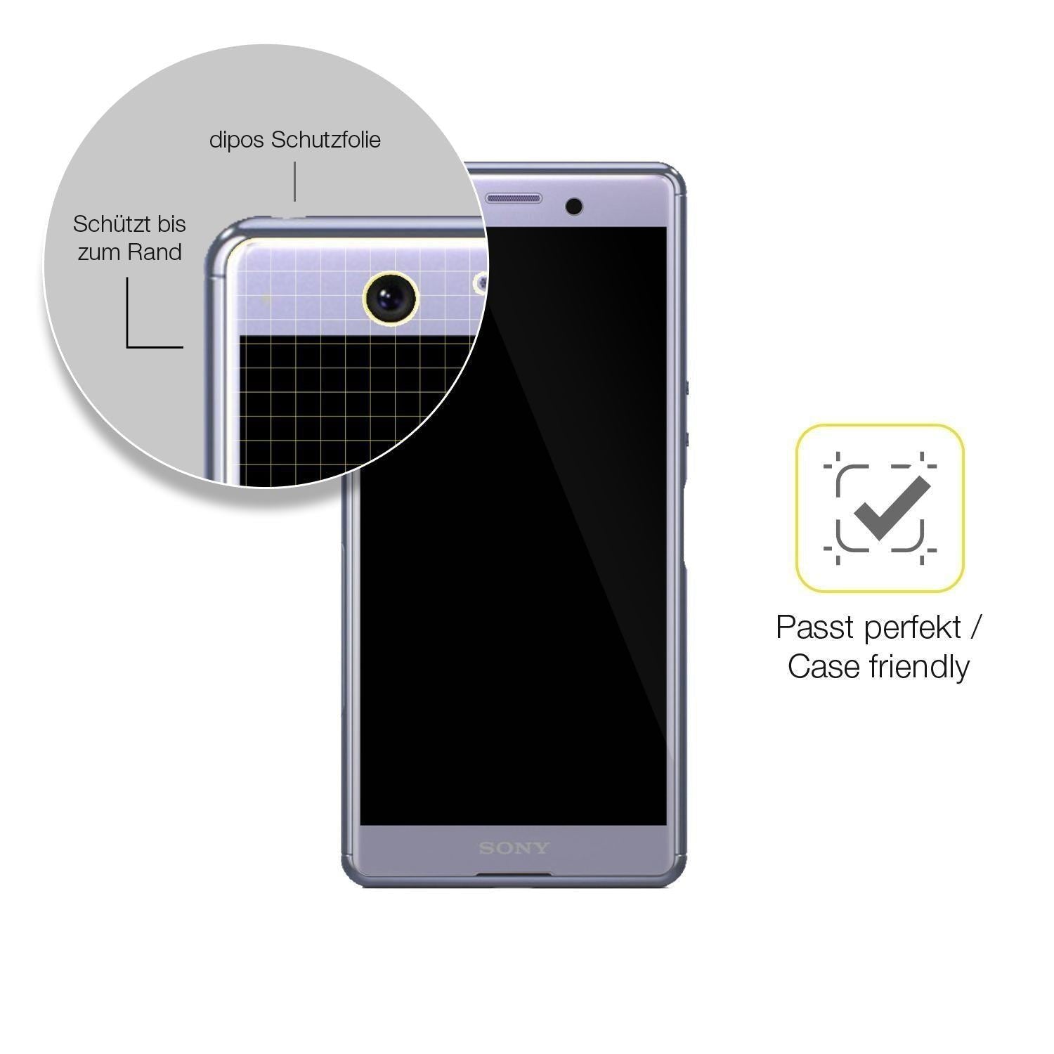 2x 3D Full Cover Schutzfolie für Sony Xperia Ace S (6)