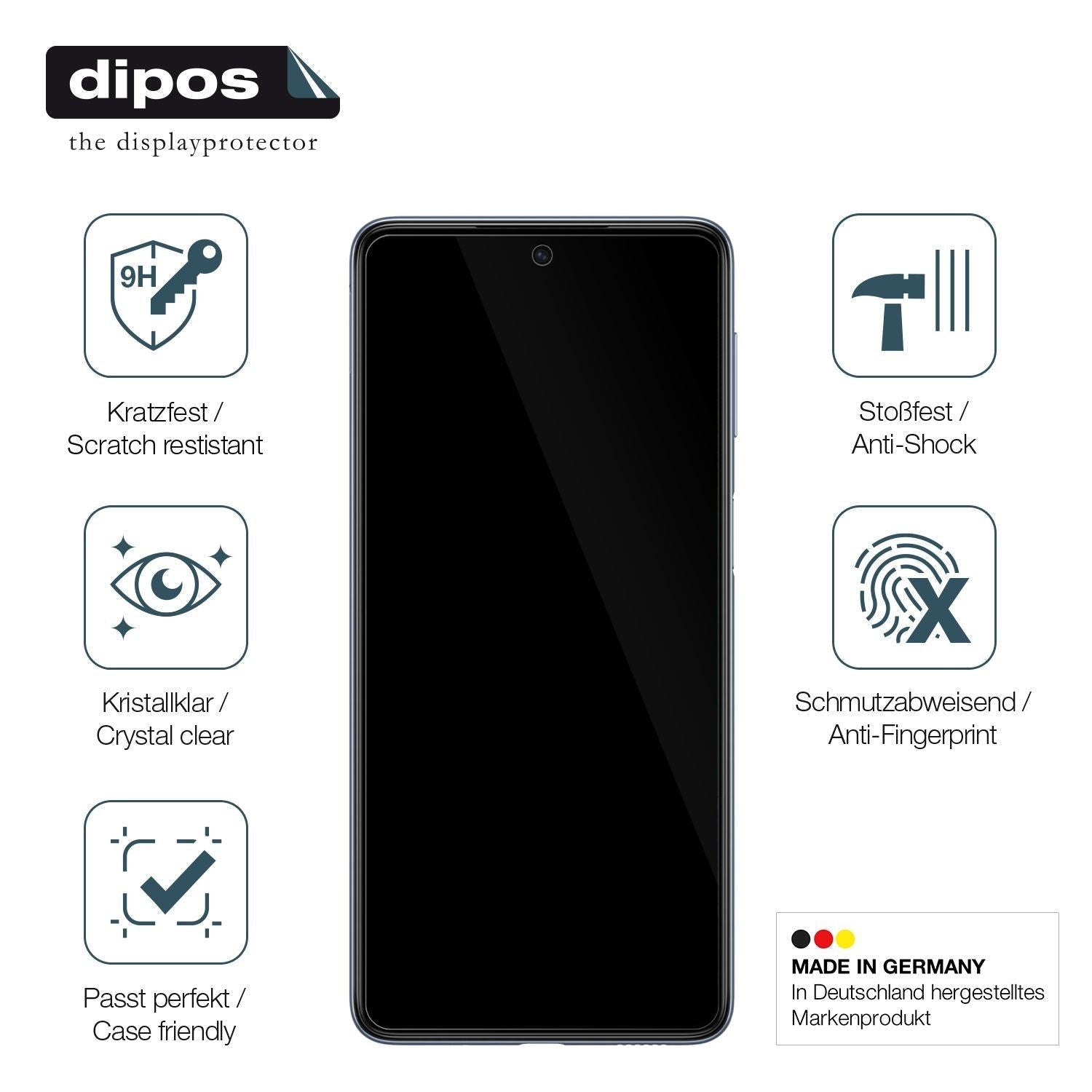 1x 9H Schutzfolie für Samsung Galaxy M53 5G Panzer (7)