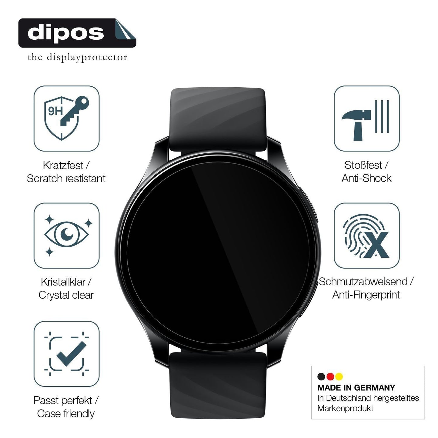 1x 9H Schutzfolie für OnePlus Nord Smartwatch Panz (7)