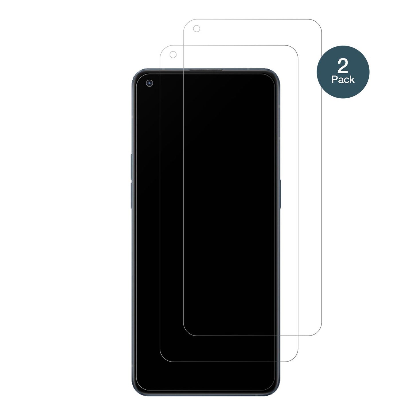 2x 9H Schutzfolie matt für OPPO Reno6 4G Panzerfol (2)
