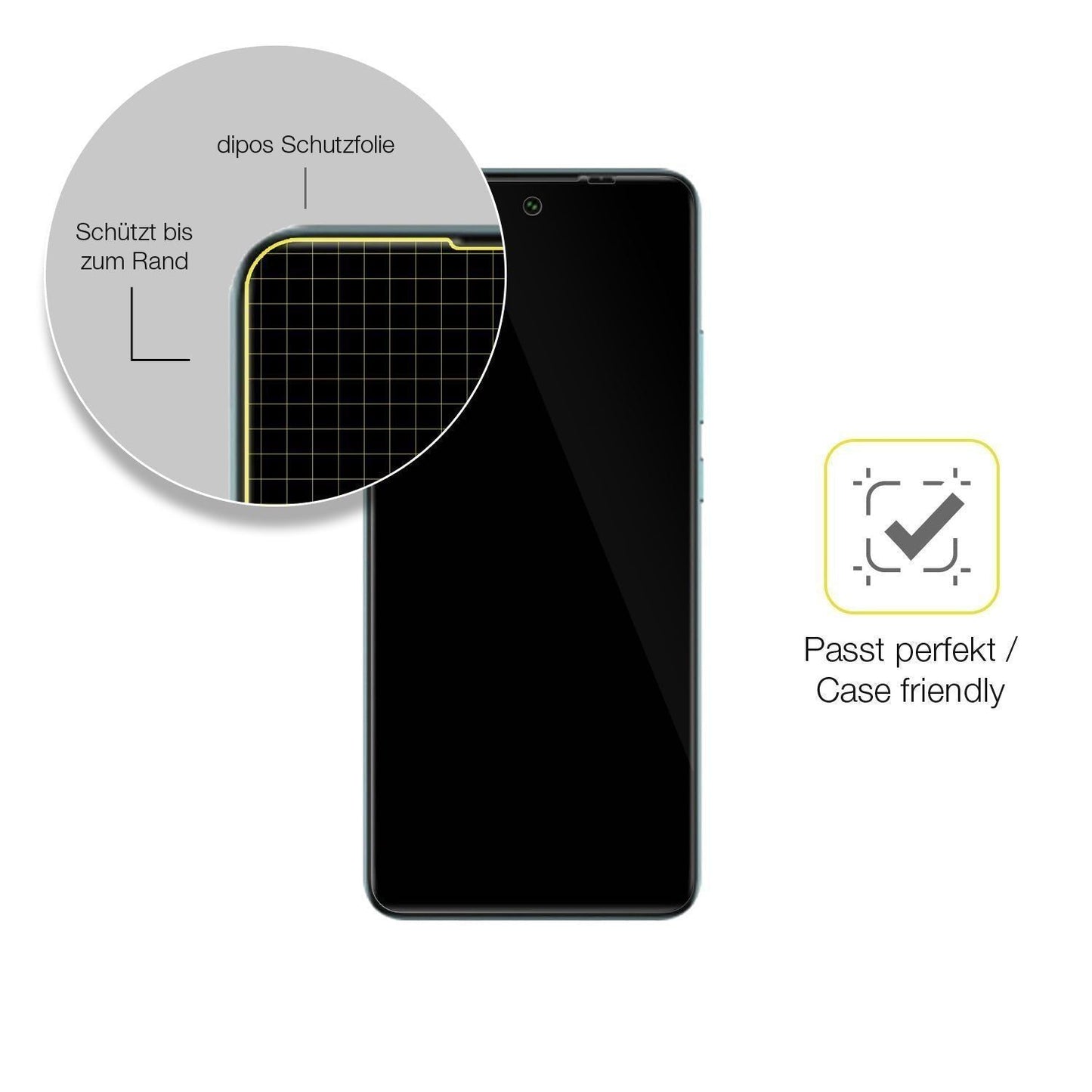 1x 3D Full Cover Schutzfolie für General Mobile GM (6)