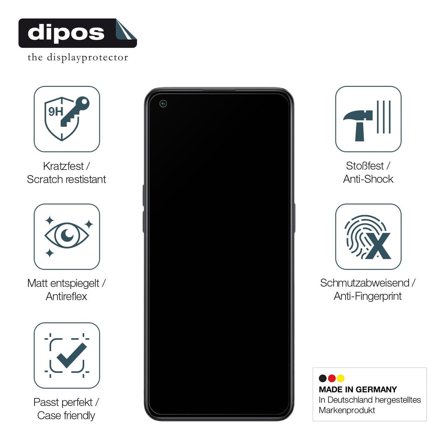 1x 9H Schutzfolie matt für Oppo Reno7 Lite 5G Panz (7)
