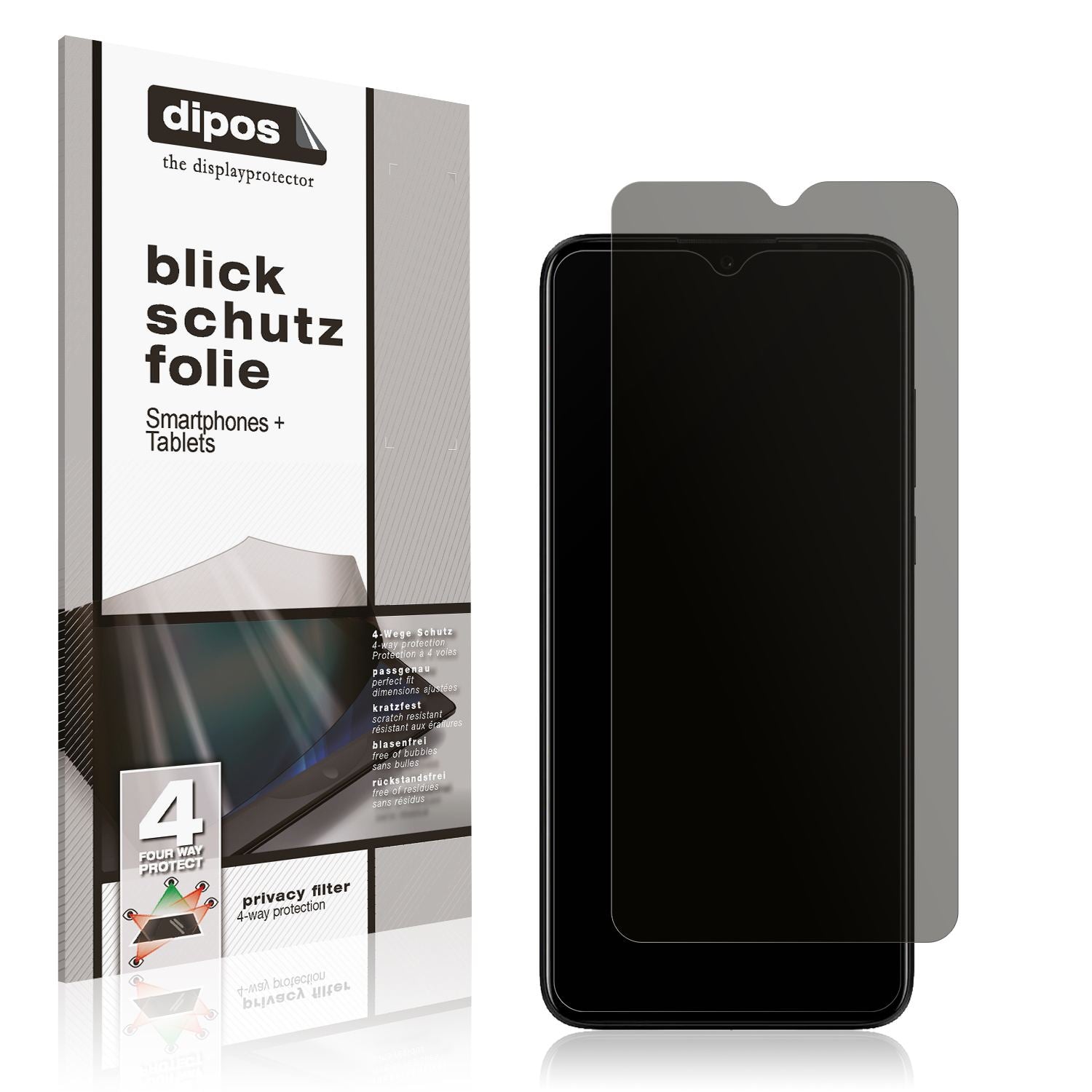 Blickschutzfolie für Philco Hit P10 matt Schutzfol (1)