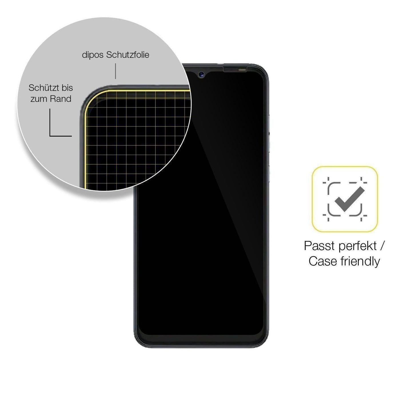 2x 3D Full Cover Schutzfolie für Tecno POP 5P (6)
