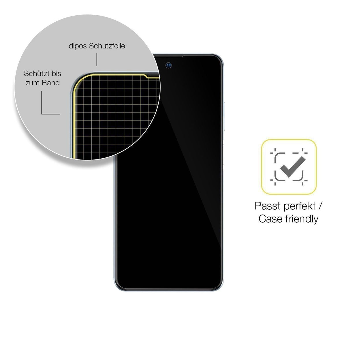 2x 3D Full Cover Schutzfolie für ZTE Blade V40 (6)