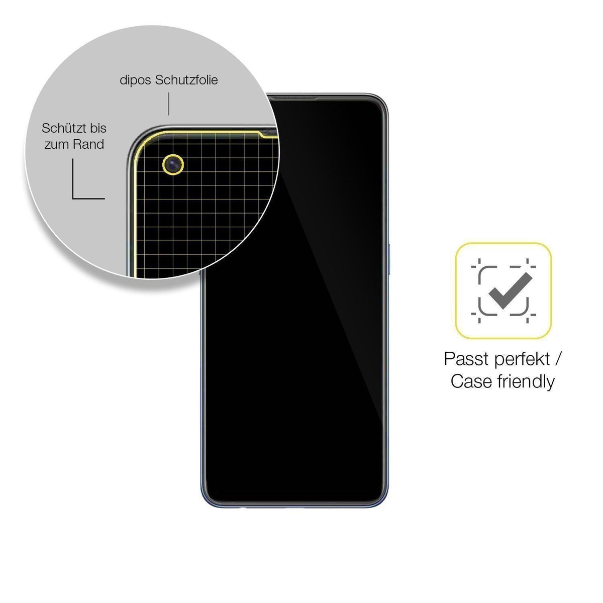 3x 3D Full Cover Schutzfolie für Oppo F19 (6)