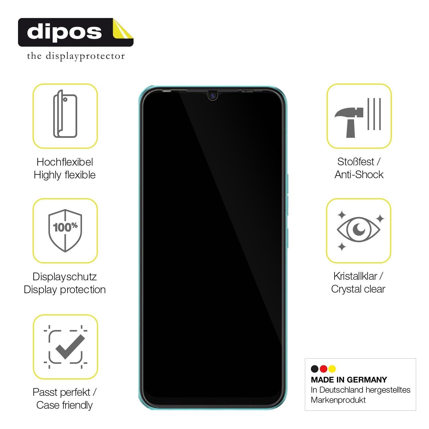 2x 3D Full Cover Schutzfolie für TECNO Spark 8C (7)