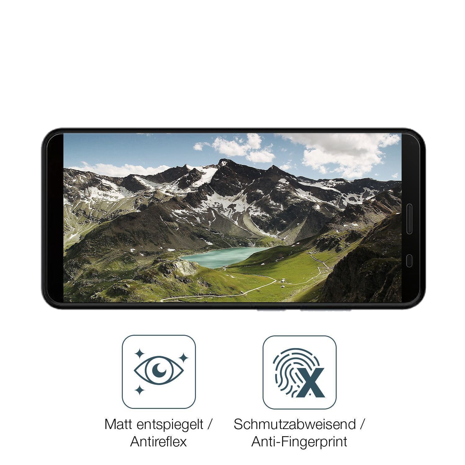1x 9H Schutzfolie matt für Lava Iris 88S Panzerfol (5)