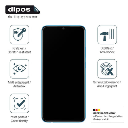 1x 9H Schutzfolie matt für Oppo A16e Panzerfolie (7)