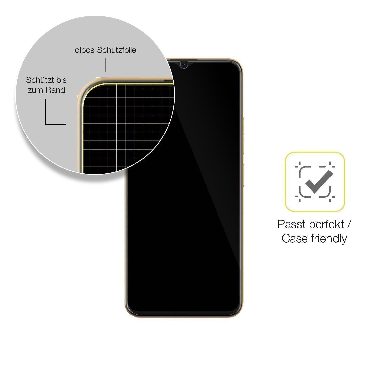 3x 3D Full Cover Schutzfolie für Coolpad Cool 20 P (6)