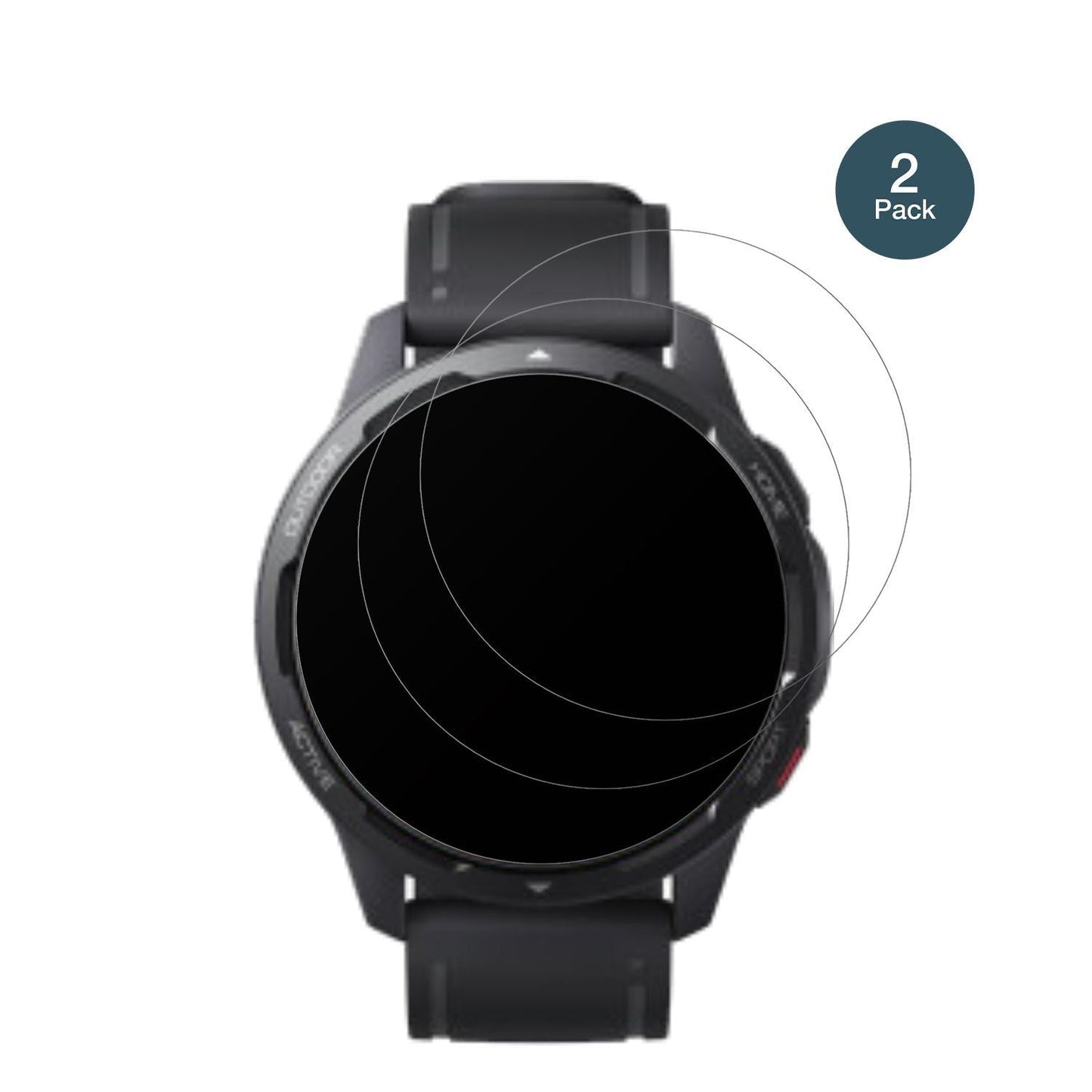 1x 9H Schutzfolie matt für Xiaomi Watch S1 Active  (2)