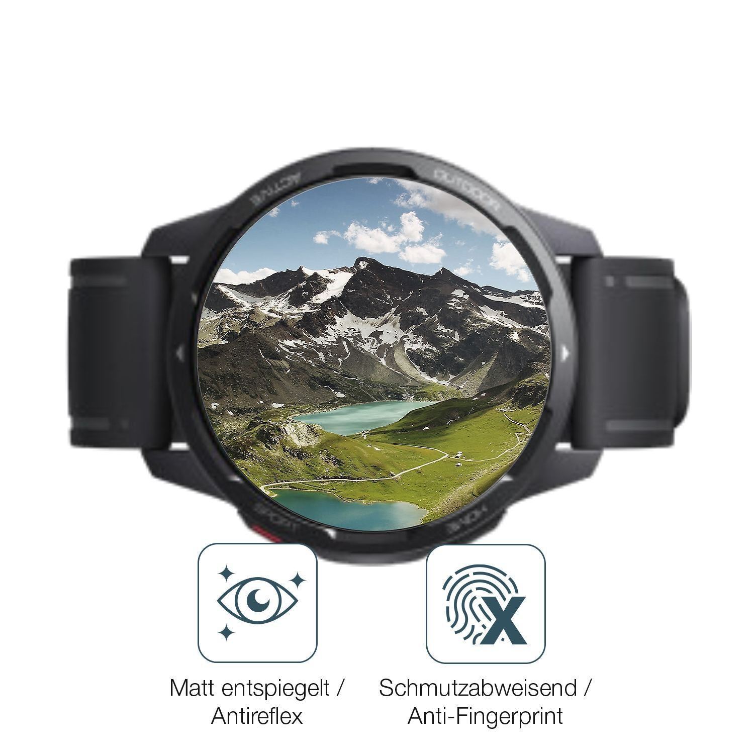 1x 9H Schutzfolie matt für Xiaomi Watch S1 Active  (5)