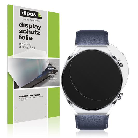 2x Schutzfolie matt für Xiaomi Watch S1 Display-Sc (1)