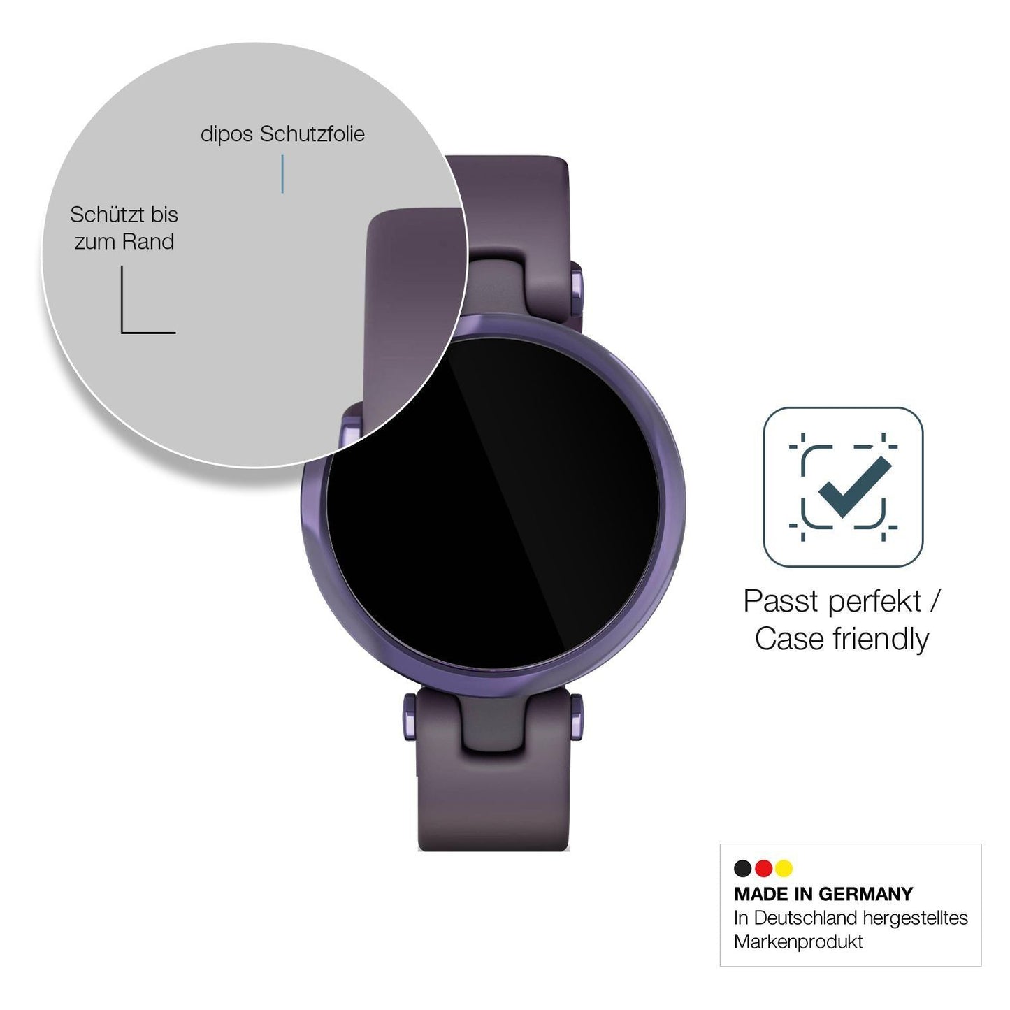 2x 9H Schutzfolie für Garmin Lily Sport Smartwatch (6)