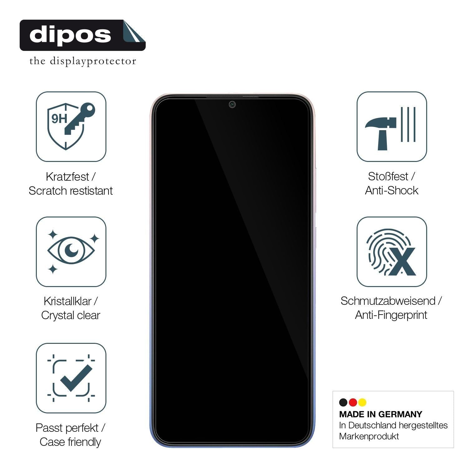 2x 9H Schutzfolie für Xiaomi Redmi 9 Activ Panzerf (7)