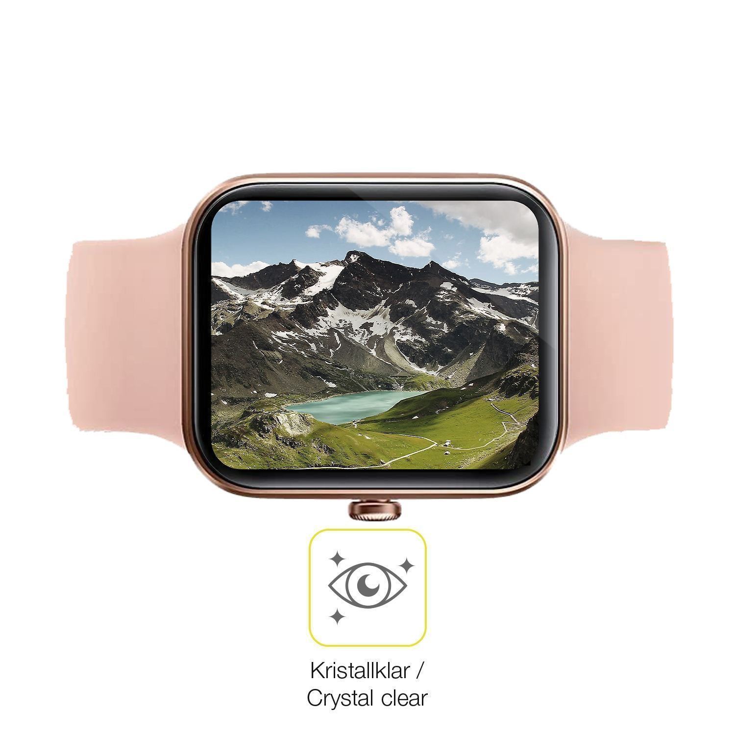 2x 3D Full Cover Schutzfolie für AooDen Smartwatch (5)
