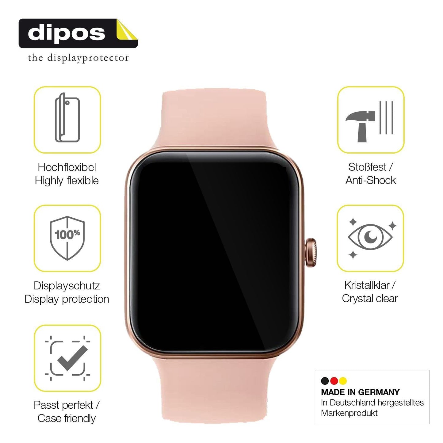 2x 3D Full Cover Schutzfolie für AooDen Smartwatch (7)