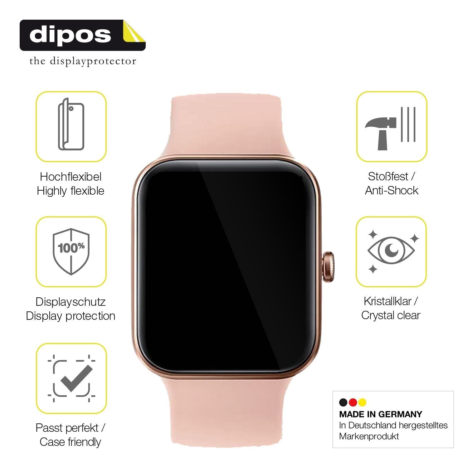 3x 3D Full Cover Schutzfolie für AooDen Smartwatch (7)