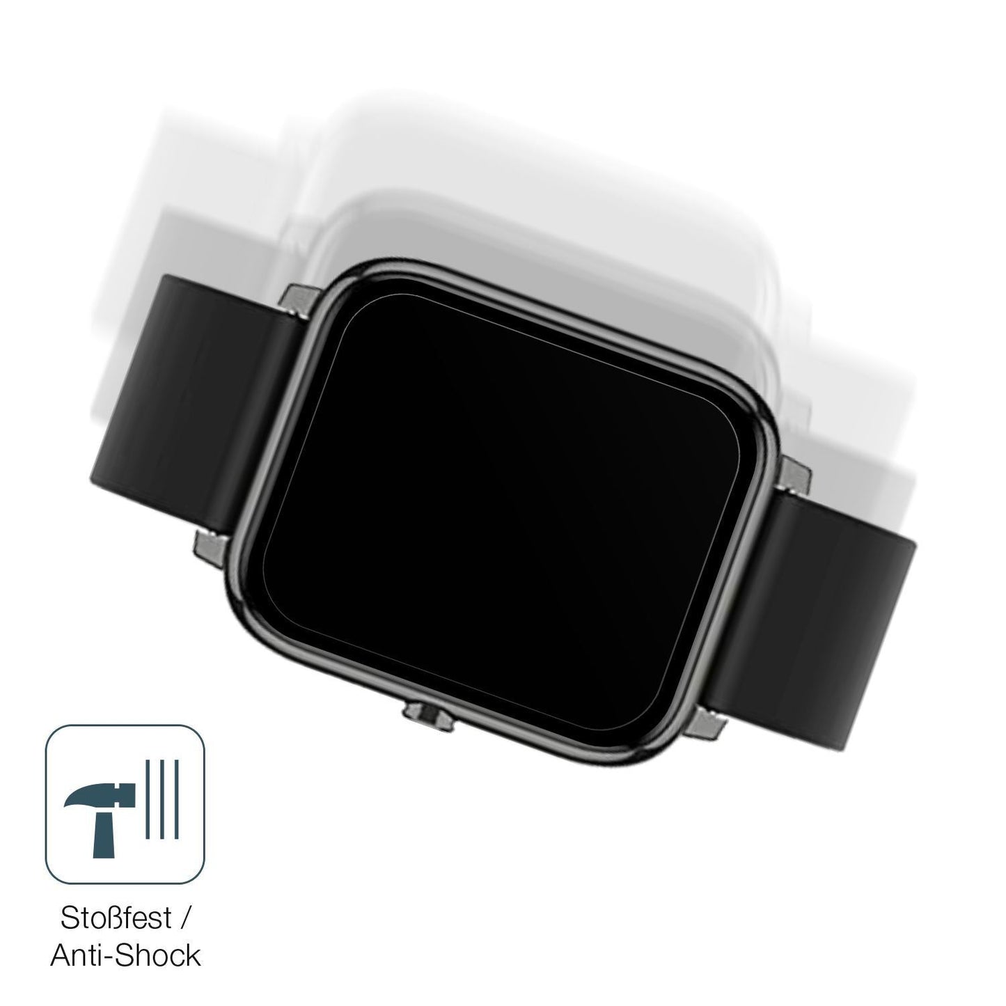 1x 9H Schutzfolie matt für Popglory Smartwatch Pan (4)
