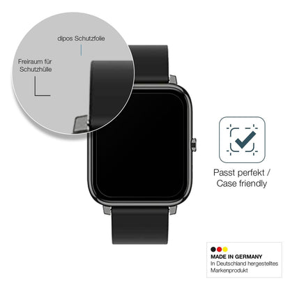 1x 9H Schutzfolie matt für Popglory Smartwatch Pan (6)