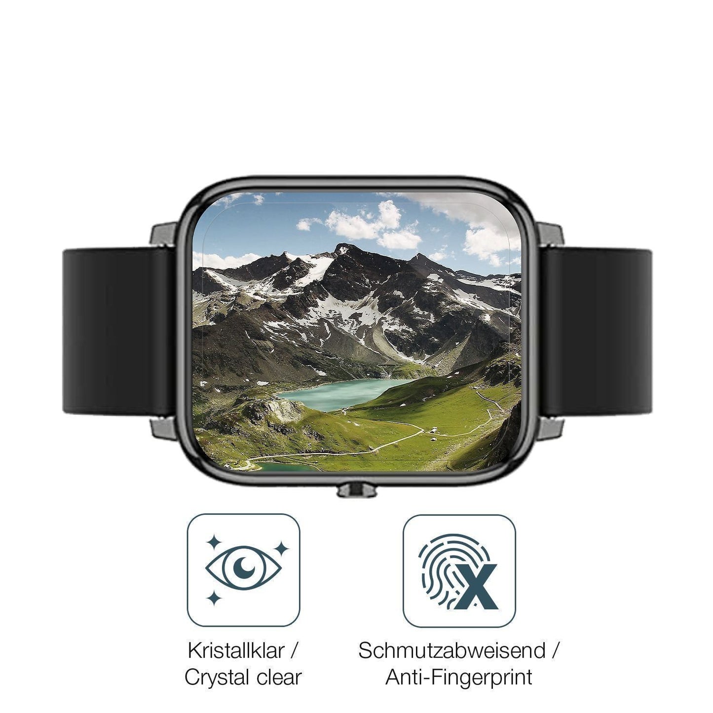 1x 9H Schutzfolie für Popglory Smartwatch Panzerfo (5)