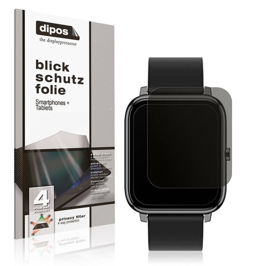 Blickschutzfolie für Popglory Smartwatch matt Schu (1)