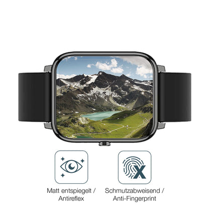 2x 9H Schutzfolie matt für Popglory Smartwatch Pan (5)