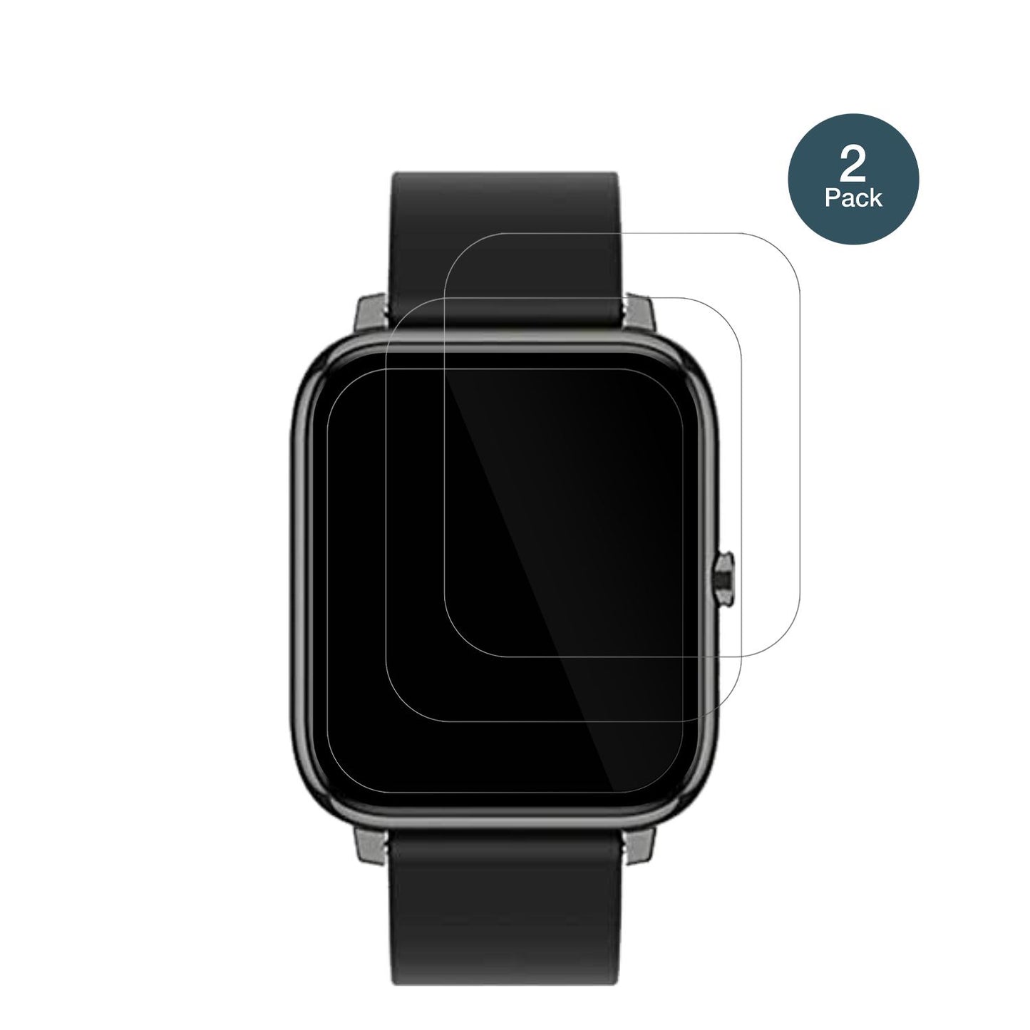 2x 9H Schutzfolie für Popglory Smartwatch Panzerfo (2)