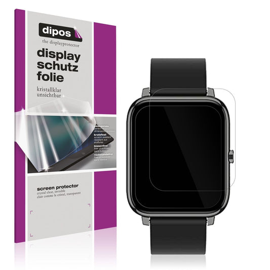 2x Schutzfolie klar für Popglory Smartwatch Displa (1)