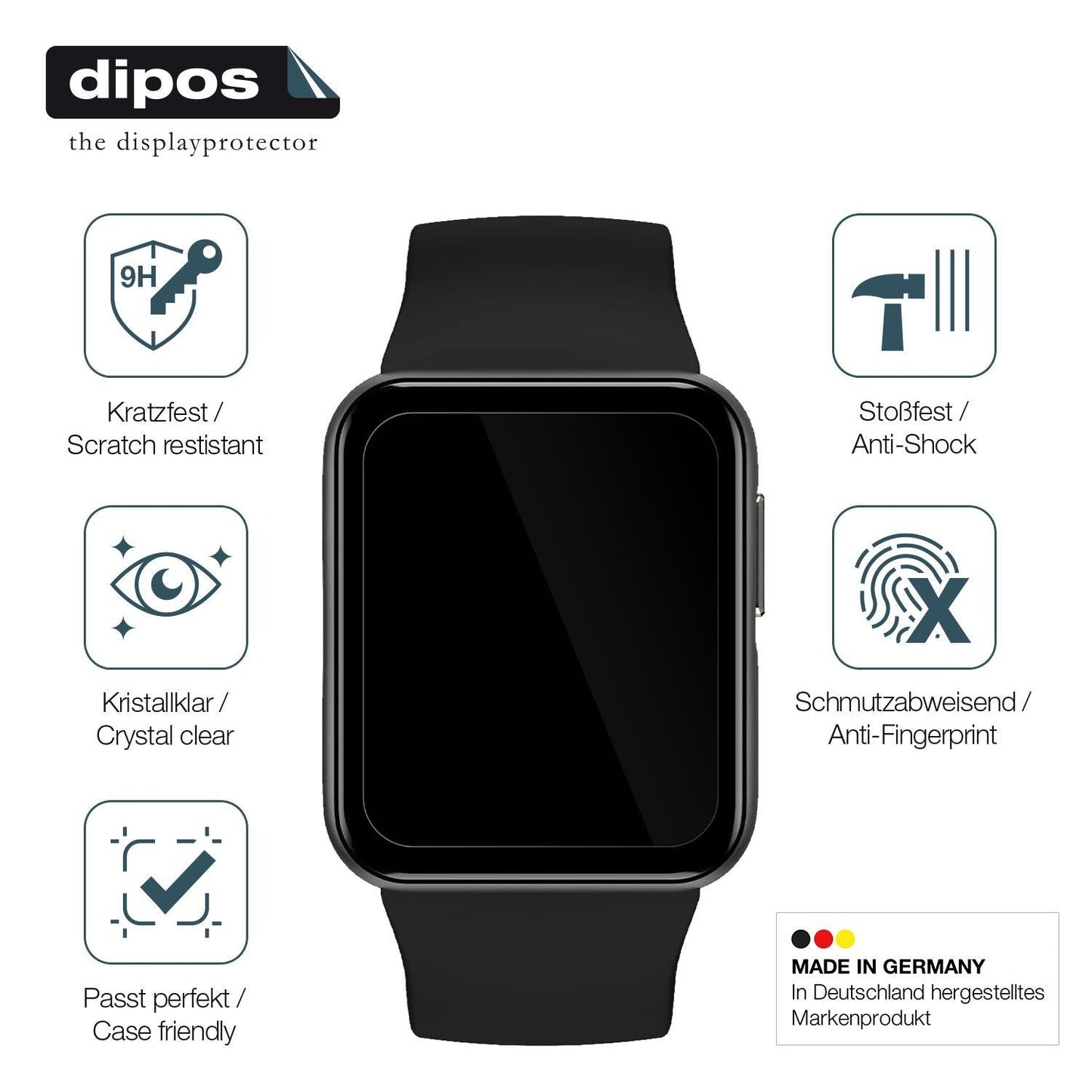 2x 9H Schutzfolie für GRV Smartwatch Panzerfolie (7)