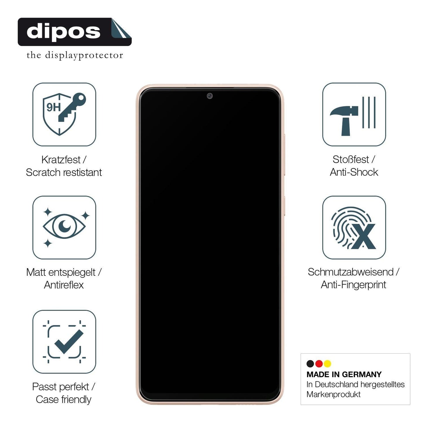 1x 9H Schutzfolie matt für Samsung Galaxy A33 Panz (7)